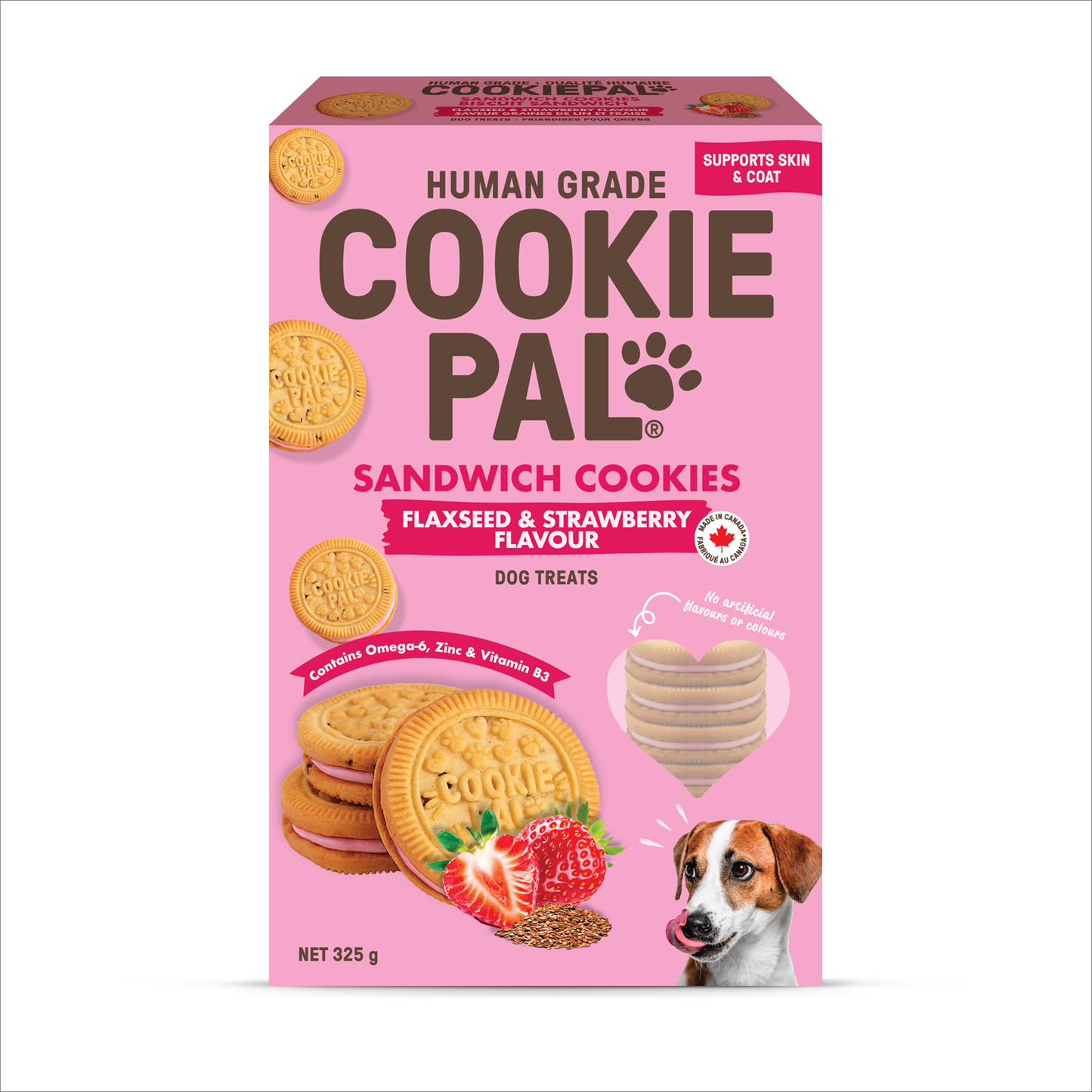 Flaxseed & Strawberry Sandwich Cookies