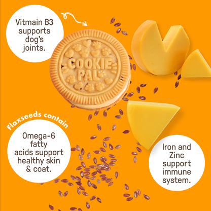 Flaxseed & Cheese Sandwich Cookies