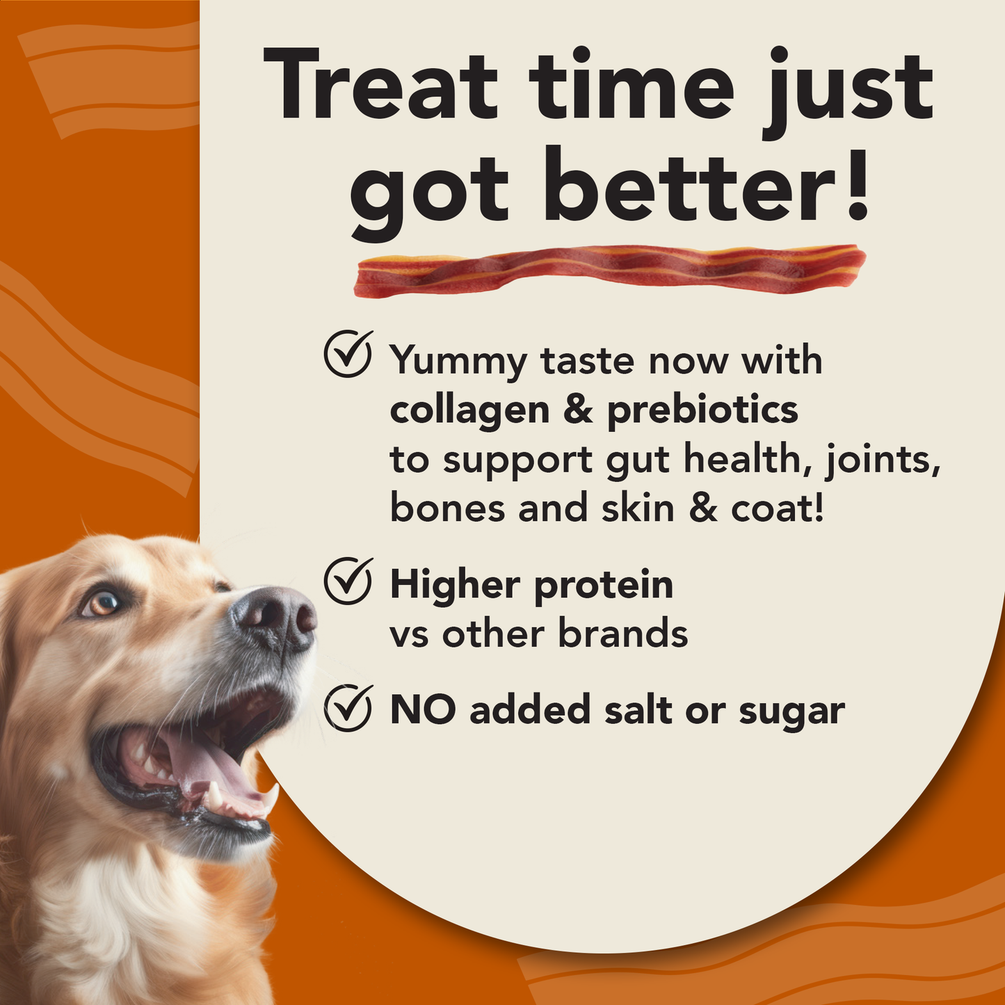 Bacon-Style Treats with Peanut Butter