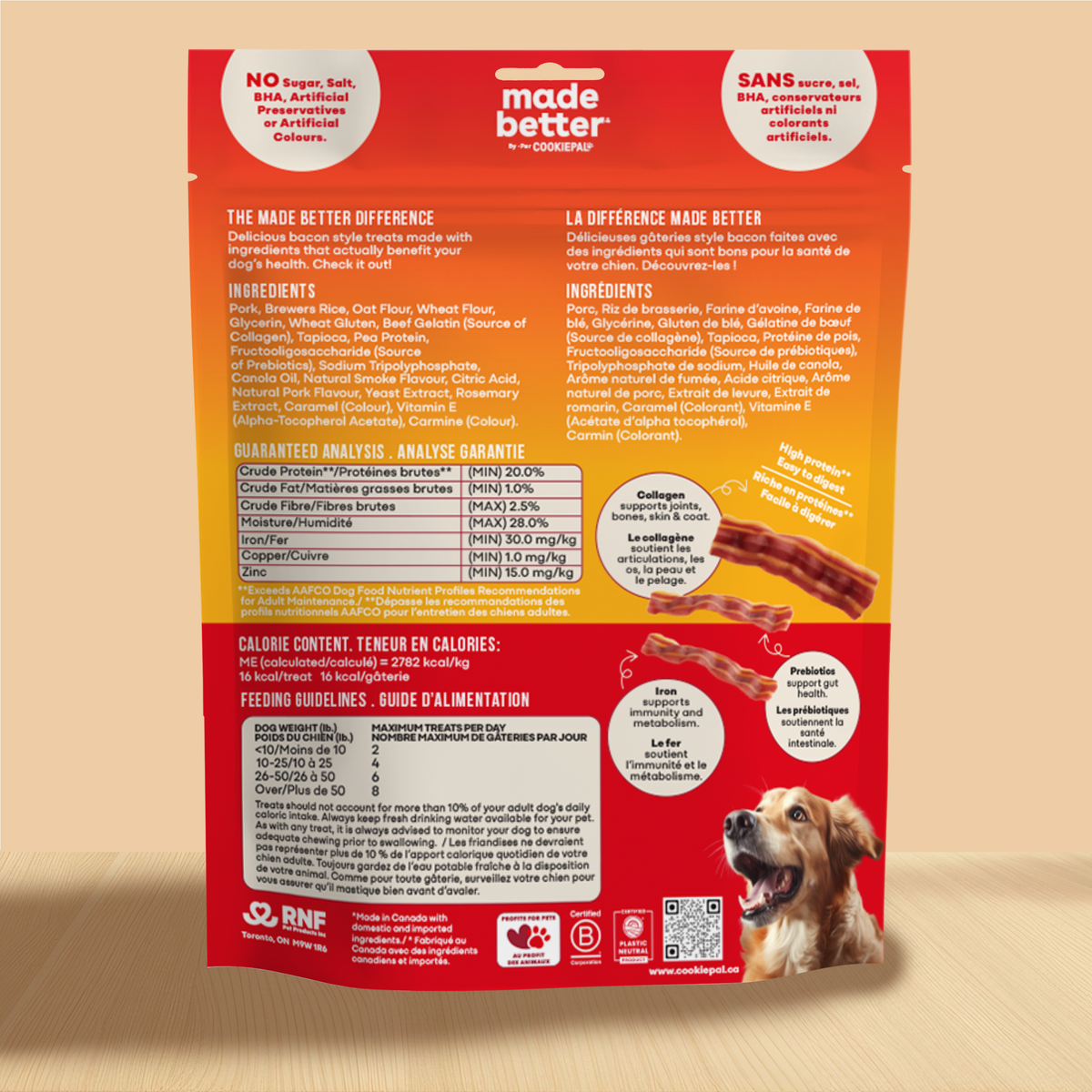 Bacon Style Treats with Collagen & Prebiotics